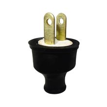 Clavija en caucho pata plana doméstica 15 Amp