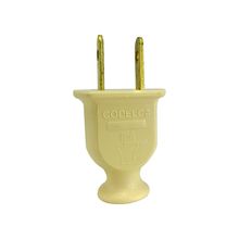 Clavija plástica ABS pata plana