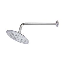 Ducha plato redonda cromada con brazo DISCOVER 8"