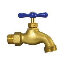 Llave terminal Bronce con rosca para Manguera 1/2"  DISCOVER