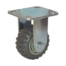 Rodachina fija PVC, t/industrial Gris 100 mm 4"  DISCOVER