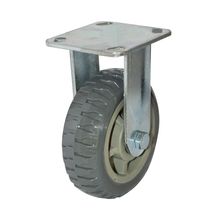 Rodachina fija PVC, t/industrial Gris 150 mm 6"  DISCOVER