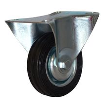 Rodachina fija t/mediano negra 85 mm 3.1/2"  DISCOVER