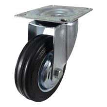 Rodachina R L P giratoria Industrial rueda labrada 4"  DISCOVER