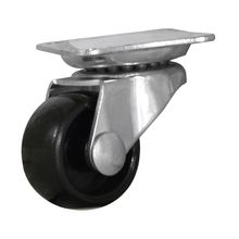 Rodachina R L Plataforma metal r/nylon negro 1"  DISCOVER