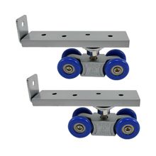 Rodachina tipo patin p/riel closet Jgo 2 Pz con torni  DISCOVER