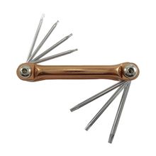 Llave Torx  7 piezas cromo vanadio T5 a T15  DISCOVER