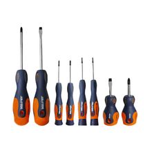 Destornillador Juego 8 piezas Cr-V ergonómico 38 a 100 mm  DISCOVER