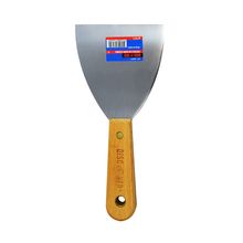 Espátula en acero flexible mango madera 4"  DISCOVER