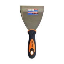 Espátula inoxidable mango anatómico color azul 100 mm  DISCOVER