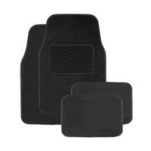 Tapetes alfombra universal negro p/carro Jgo 4 Unds  DISCOVER