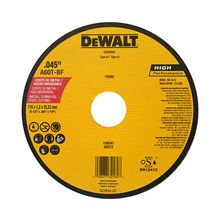 Disco corte acero T1 0,45 X 4.1/2" Aleman  DEWALT DW8062-Z