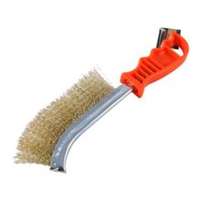 Cepillo de mano acero cobrizado, mango plástico 265 mm