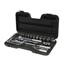 Copas con Ratchet Jgo 27 Pz 1/2" 1/4a 1.1/4 STANLEY 86-505