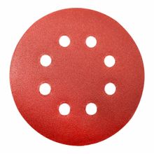 Lija disco con velcro 5" (127mm) 8 huecos, P 150 x 5 unidades DISCOVER