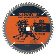 Disco sierra circular tungsteno 7.1/4"x 5/8" 60T DISCOVER