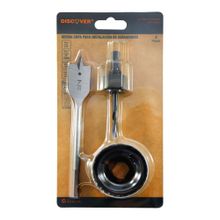 Sierra copa instalacion Cerraduras Jg 3 Pzs DISCOVER 2.1/8"