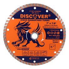 Disco diamantado Turbo 7" DISCOVER 2.0x7x22