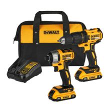 ¡COMBO! Taladro Percutor + Atornillador 20V DeWalt DCK276D2 + 2 Baterías
