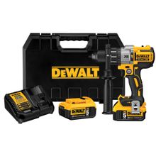 Taladro percutor 3 Vel MAX 20V 2 Bat y cargador DeWALT 1/2