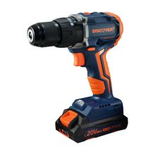 Taladro Percutor Discover 20V Inalámbrico Brushless + 2 Baterías. 2Ah
