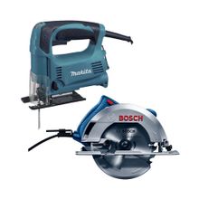 ¡COMBO! Sierra circular 7.1/4" 1500W Bosch + Caladora 450W Makita