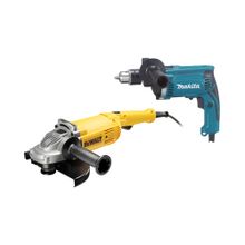 Combo Pulidora industrial 9" DW+HP1630K Taladro perc 710W MAKITA