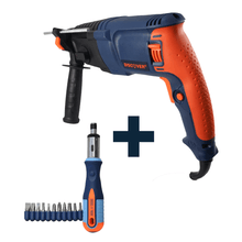 Combo Rotomartillo SDS PLUS 800W 2.8J Discover + Incluye Destornillador Ratchet