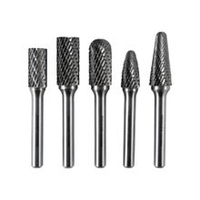 Juego de 5 fresas de carburo de tungsteno eje 1/4"" DISCOVER