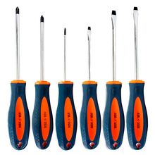 Destornillador Jg 6 Pz cromo vanadio ergonomico 3-6"  DISCOVER