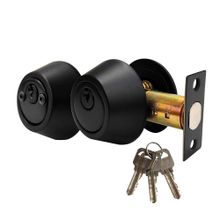 Cerrojo seguridad cilindro doble negro DISCOVER