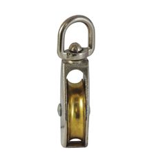 Garrucha níquel giratoria rueda sencilla 2"