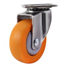 Rodachina giratoria Buje Naranja TPR 75 mm  DISCOVER