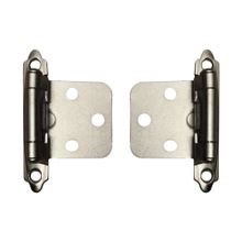 Bisagra con cierre de presion, niquelada con Tornillo  DISCOVER