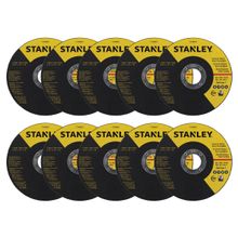 Disco corte fino 4.1/2" paquete x 10  STANLEY STA8063-C