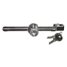 Chapa para vitrina níquelada 140mm  DISCOVER