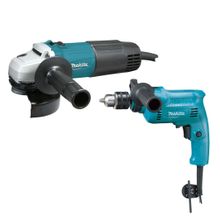 Pulidora ang 4.1/2" M0901+M0801B Taladro perc 1/2" MAKITA