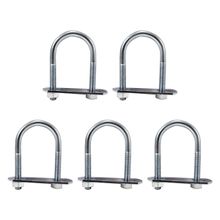 Abrazadera galvanizada para tubo 1/4 x 1.1/8x 2.1/4" x 5unidades  DISCOVER