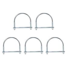 Abrazadera galvanizada para tubo 3/8 x 4x 5" x 5unidades  DISCOVER