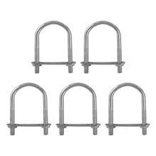 Abrazadera galvanizada para tubo 5/16 x 1.3/4x 3" x 5unidades  DISCOVER