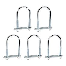 Abrazadera galvanizada para tubo 5/16 x 1.3/4x 4.1/4" x 5unidades  DISCOVER