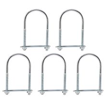 Abrazadera galvanizada para tubo 5/16 x 2.1/2x 5" x 5unidades  DISCOVER